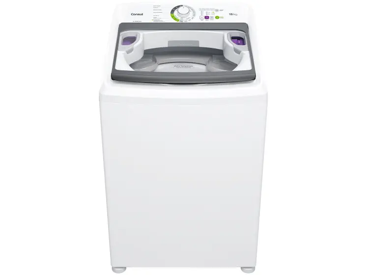 Lavadora de Roupas Consul 15 kg 16 Programas Branca CWH15