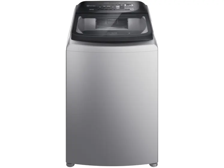 Lavadora de Roupas Electrolux Perfect Care 17 kg Cesto Inox Água Quente Prata LEH17