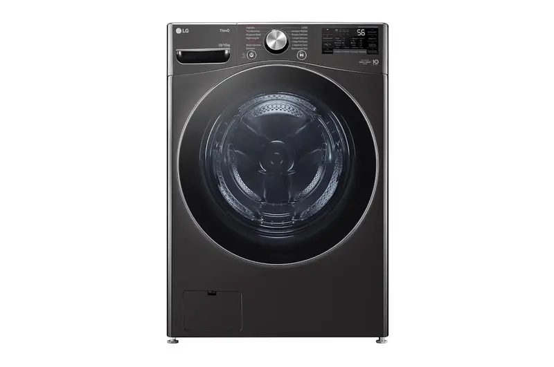Lava e Seca LG Inverter AIDD 18kg Preta com Inteligência Artificial