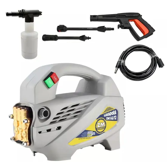 Lavadora de Alta Pressão Portátil ZM L6/12 1600W 110V/220V