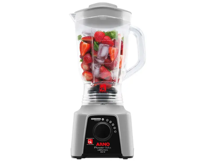 Liquidificador Arno Power Mix Cinza Claro 550W 5 Velocidades LQ31
