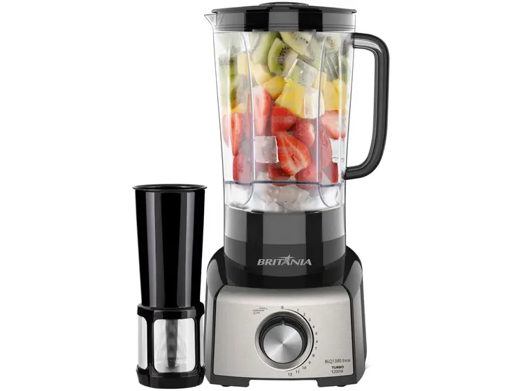 Liquidificador Britânia Preto 1200W 12 Velocidades com Filtro BLQ1380
