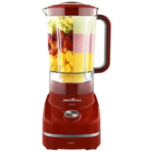 Liquidificador Britânia Reverse Vermelho 1200W 12 Velocidades com Filtro