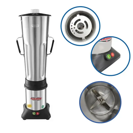 Liquidificador Industrial Bermar Inox Baixa Rotação 10L BM36
