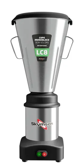 Liquidificador Industrial Skymsen Inox Baixa Rotação 8L LC8 (127V)