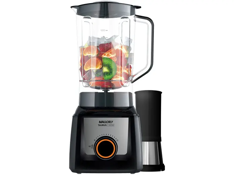Liquidificador Mallory Taurus Preto 1300W 12 Velocidades com Filtro