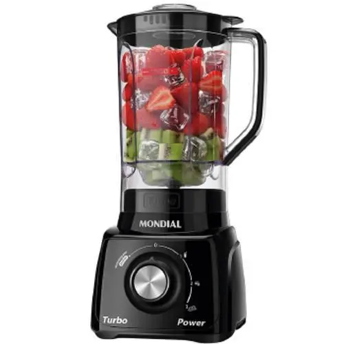 Liquidificador Mondial Turbo Filtro 500W 3 Velocidades L99FB