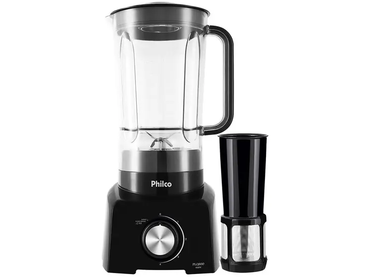 Liquidificador Philco Preto 900W 4 Velocidades com Filtro PLQ800