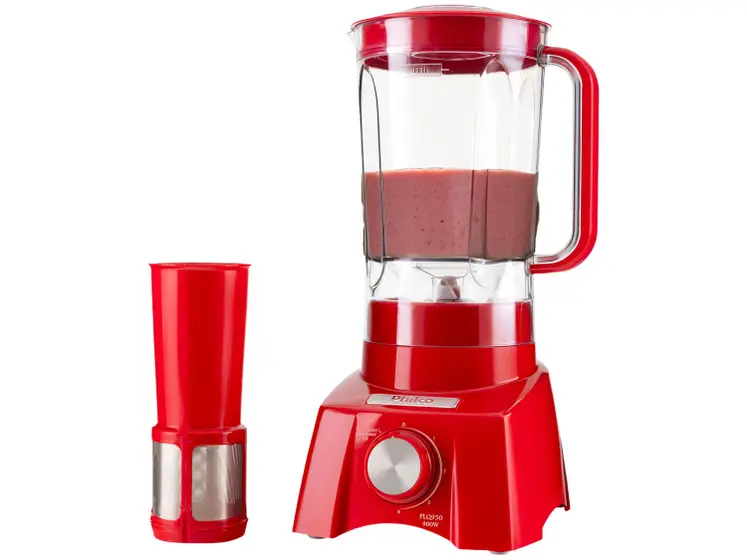 Liquidificador Philco Vermelho 900W 2.7L 4 Velocidades com Filtro PLQ950V
