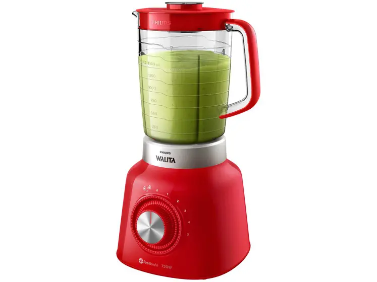 Liquidificador Philips Walita Viva Vermelho 750W 5 Velocidades