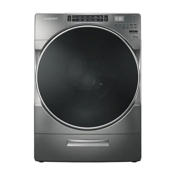 Lavadora de Roupas Brastemp 15 kg Dispenser Auto Dosagem e Função Mais Roupas Titanium BNF15AS