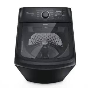 Lavadora de Roupas Electrolux Efficient 14,5 kg Cesto Inox Jet&Clean e Filtro Fiapos Preta LEP15
