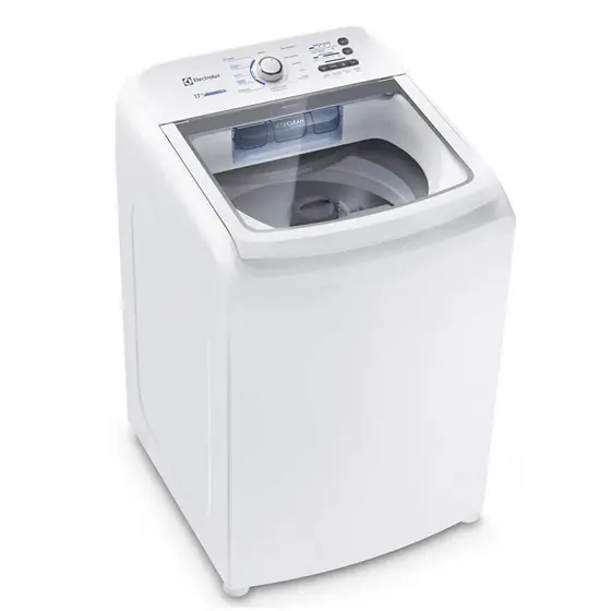Lavadora de Roupas Electrolux 17 kg Cesto Inox 11 Programas e Jet&Clean Branco LED17