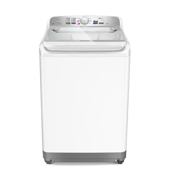 Lavadora de Roupas Panasonic 14 kg Sistema Ciclone Branca 110V NA-F140B1WA