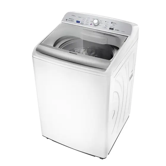 Lavadora de Roupas Panasonic 17 kg Sistema Ciclone Branca 110V NA-F170B7WA