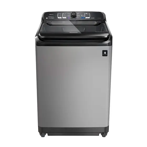 Lavadora de Roupas Panasonic 12 kg Cesto Inox Titânio NA-F120B1T