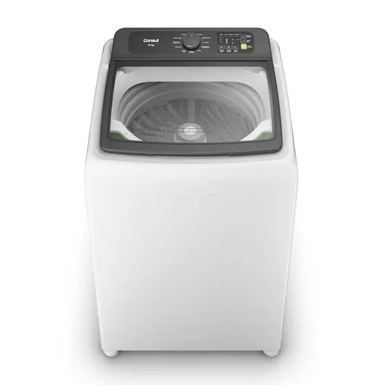 Lavadora de Roupas Consul 15 kg Função Mais Secas Dosagem Econômica Cesto Inox Branco 220V