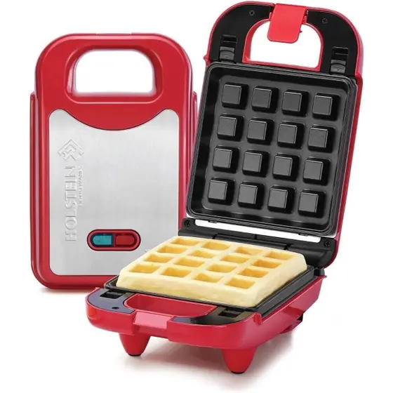 Máquina Multigrill 3 em 1 Holstein Housewares Waffle, Grill e Sanduicheira 127V