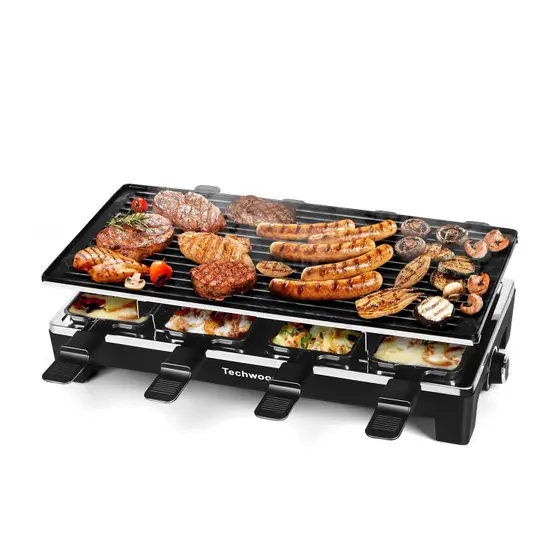 Mesa Raclette Grill Elétrica Techwood Azul 1500W
