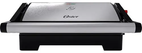 Mini Grill Elétrico Sanduicheira Oster 2 em 1 Inox 1000W 127V OGRL230