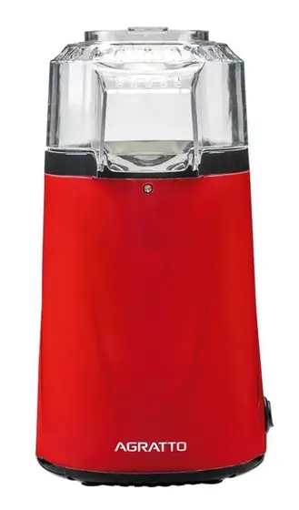 Pipoqueira Elétrica Agratto Compact Mini 1200W Vermelha 127V