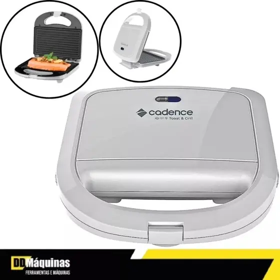 Misteira Grill Sanduicheira Elétrica Cadence Branca 110V