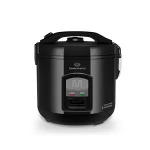 Panela de Arroz Elétrica Multilaser 5 Xícaras 400W Preta 127V GO003 Panela de Arroz Elétrica Multilaser 5 Xícaras 400W Preta 127V GO003