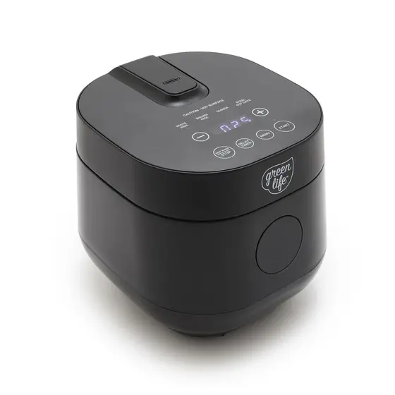 Panela de Arroz Elétrica Digital GreenLife 4 Xícaras Cerâmica Livre de PFAS/PFOA