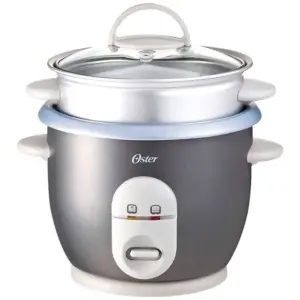 Panela de Arroz Elétrica Oster 3 Xícaras com Bandeja de Vapor 220V 4722 Panela de Arroz Elétrica Oster 3 Xícaras com Bandeja de Vapor 220V 4722