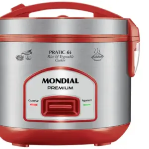 Panela de Arroz Elétrica Mondial Premium 6 Xícaras PE-45-6X Panela de Arroz Elétrica Mondial Premium 6 Xícaras PE-45-6X