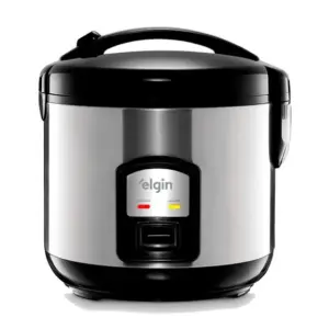Panela de Arroz Elétrica Elgin 5 Xícaras 1L Inox 220V