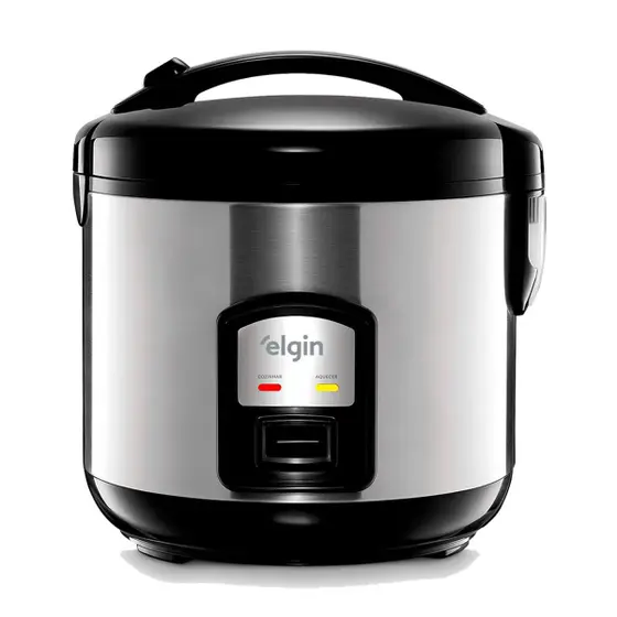 Panela de Arroz Elétrica Elgin 5 Xícaras 1L Inox 220V