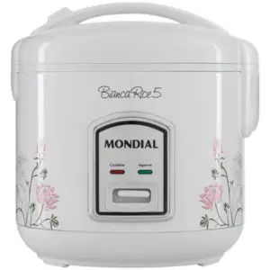 Panela de Arroz Elétrica Mondial Bianca Rice 5 Xícaras 400W NPE-05-5X Panela de Arroz Elétrica Mondial Bianca Rice 5 Xícaras 400W NPE-05-5X