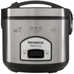 Panela de Arroz Elétrica Mondial Pratic 10 Xícaras 700W PE-42-10X Panela de Arroz Elétrica Mondial Pratic 10 Xícaras 700W PE-42-10X