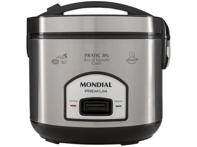 Panela de Arroz Elétrica Mondial Pratic 10 Xícaras 700W PE-42-10X
