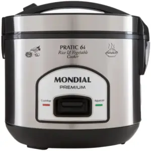 Panela de Arroz Elétrica Mondial Pratic 6 Xícaras 500W PE-43-6X Panela de Arroz Elétrica Mondial Pratic 6 Xícaras 500W PE-43-6X