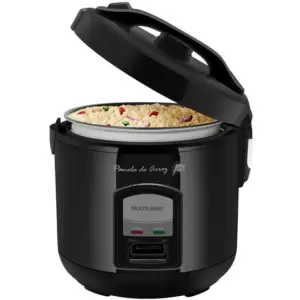 Panela de Arroz Elétrica Multilaser 5 Xícaras Preta 220V CE04 Panela de Arroz Elétrica Multilaser 5 Xícaras Preta 220V CE04