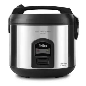 Panela de Arroz Elétrica Philco 12 Xícaras 5L Inox Antiaderente 220V Panela de Arroz Elétrica Philco 12 Xícaras 5L Inox Antiaderente 220V