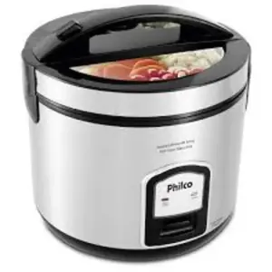 Panela de Arroz Elétrica Philco 5 Xícaras com Visor Glass Inox PH5P Panela de Arroz Elétrica Philco 5 Xícaras com Visor Glass Inox PH5P