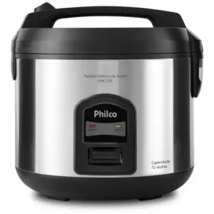 Panela de Arroz Elétrica Philco 12 Xícaras 5L 900W Preta Antiaderente PPA95 Panela de Arroz Elétrica Philco 12 Xícaras 5L 900W Preta Antiaderente PPA95