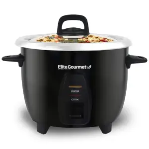 Panela de Arroz Elétrica Elite Gourmet 2.5L Aço Inoxidável ERC2010B