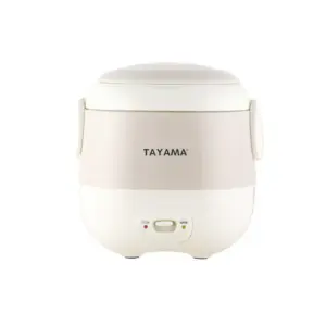 Panela de Arroz Elétrica Mini Portátil Tayama 1.5 Xícaras 350ml Branca TMRC-03R