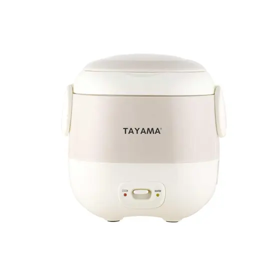Panela de Arroz Elétrica Mini Portátil Tayama 1.5 Xícaras 350ml Branca TMRC-03R