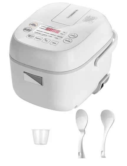 Panela de Arroz Elétrica Mini Toshiba 3 Xícaras com Vaporizador