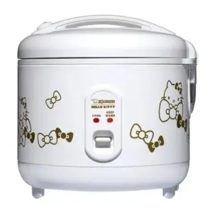 Panela de Arroz Elétrica Zojirushi Hello Kitty 1.3L Automática Branca