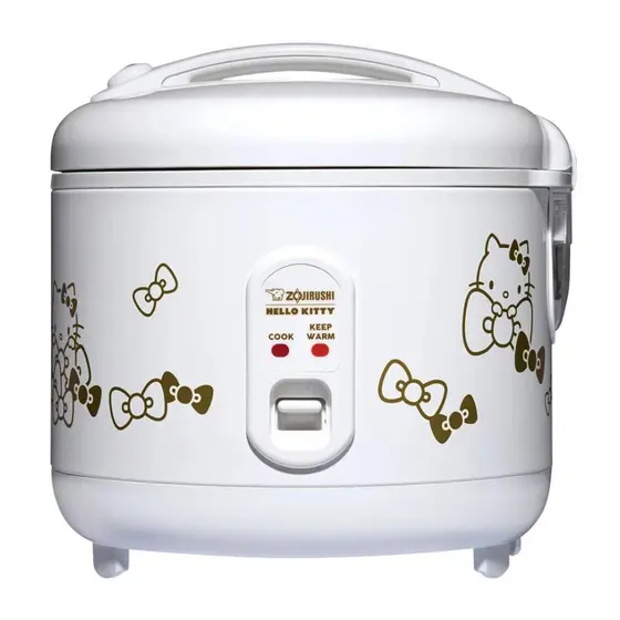 Panela de Arroz Elétrica Zojirushi Hello Kitty 1.3L Automática Branca