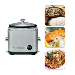 Panela de Arroz Elétrica Cuisinart 10 Xícaras Antiaderente 110V Panela de Arroz Elétrica Cuisinart 10 Xícaras Antiaderente 110V