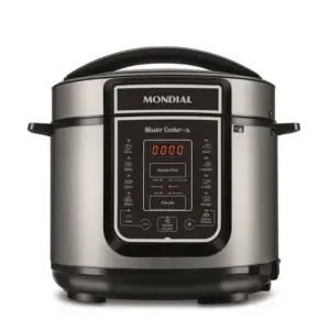 Panela de Pressão Elétrica Digital Mondial Master Cooker 5L 900W PE38 Panela de Pressão Elétrica Digital Mondial Master Cooker 5L 900W PE38