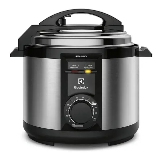 Panela de Pressão Elétrica Electrolux 5L 900W com Desligamento Automático 127V PCE20