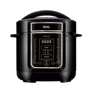 Panela de Pressão Elétrica Digital EOS Multicooker 5L Inox Preto 110V EPP50DP